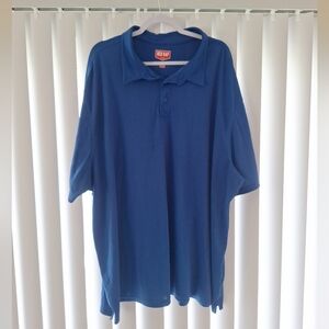 Red Kap Solid Blue Polo Golf Shirt